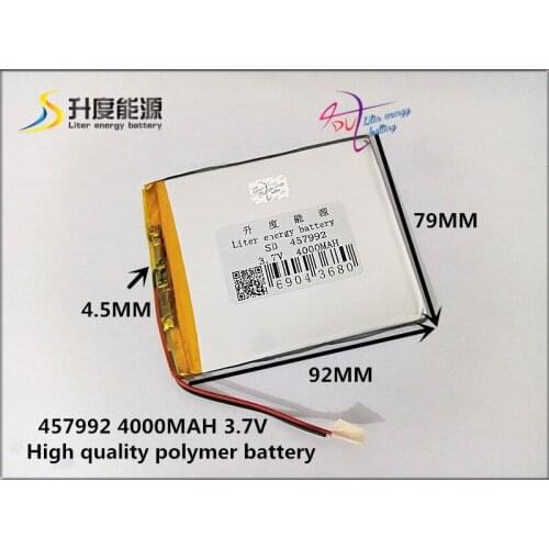 Best battery brand Latest product "for tablet 457992 4000mah multiple size 92 * 79 * 4.5 MM