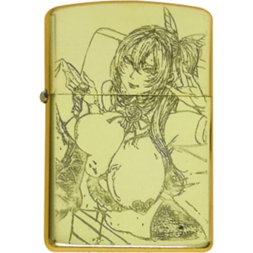 Zorro Copper Kerosene Iighters Sexy Lady Lighter Windproof Refillable Cigarette Cigar Lighters Smoking Accessories Gifts for Men