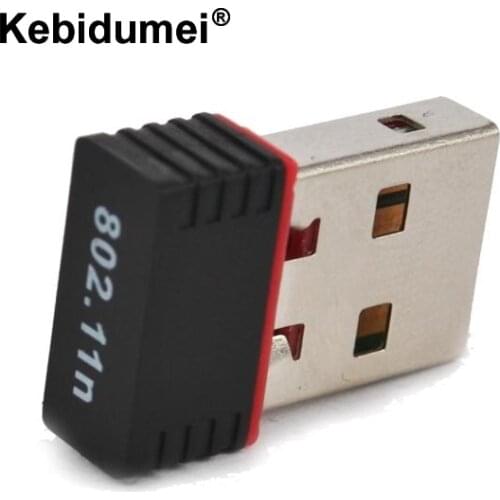 Kebidumei 150Mbps Mini USB WiFi Adapter N 802.11 B/g/n Wi-Fi Dongle High Gain Wireless Antenna Wifi For PC Laptop Computer