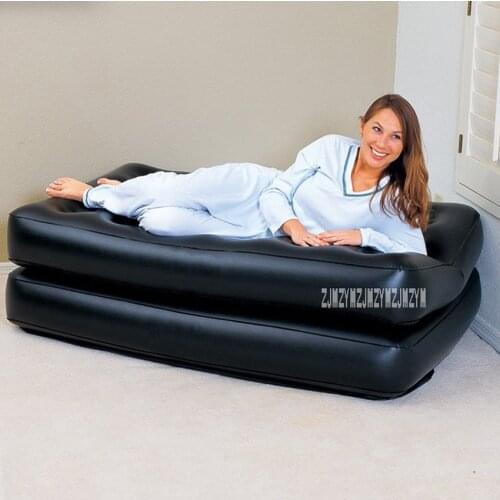 Multifunctional Inflatable Sofa 2-People Portable Inflatable Sofa Bed Home Adult Folding Lazy Sofa With Household Electric Pump