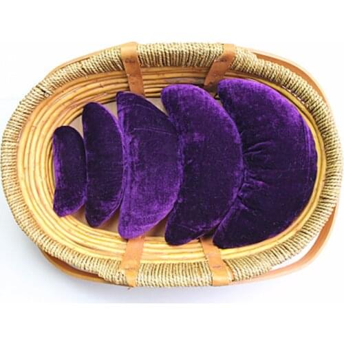 New 5pcs Moon Shape Newborn Baby Photography Pillows Photo Shot Assistance Posing Pillows Solid Color Cotton Filler For Studio