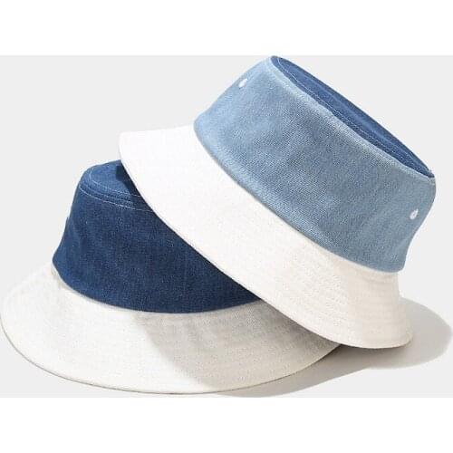 Bucket Hat of Work Clothes Canvas Fishermans Cap Cloth Basin Cap Short Brim Sunshade Hat Men and Womens Versatile D3230