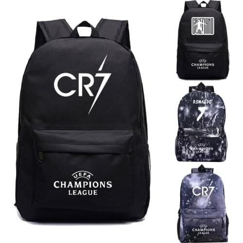 Cristiano Ronaldo Backpacks New Pattern Students Boys Girls schoolbag Men Women Mochila Laptop backpack teens Daily knapsack