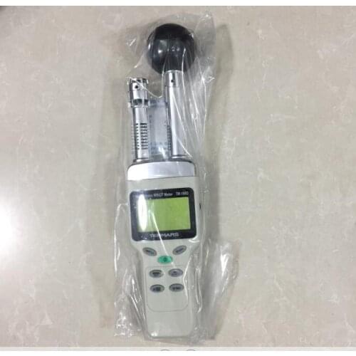 Made in Taiwan TM-188D Range 0~59C(indoor) 32.0~138.0F(Outdoor without Sunlight) Heat Stress WBGT Meter with Datalogger