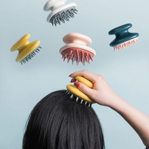 Shampoo Brush TPR Head Body Scalp Massage Brush Hair Washing Comb Shower Brush Bath SPA Massage Hair Brush