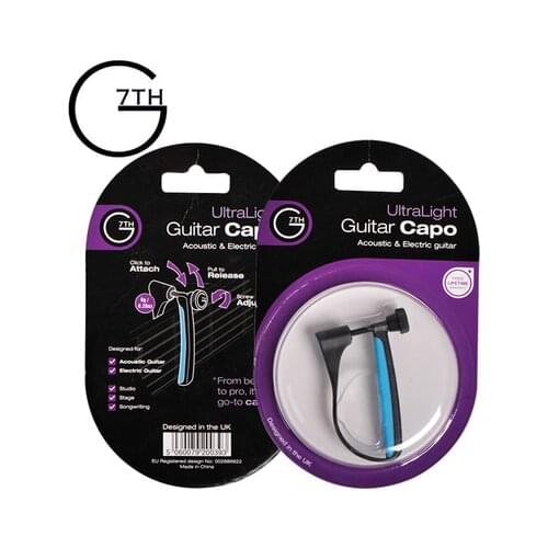 G7th Ultralight Capo Adjustment Worlds Lightest Capo, 8 gram Capotraste