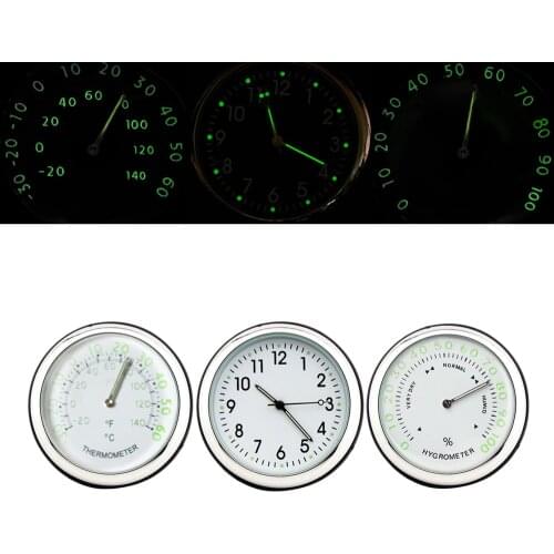 Yolu Car Clock Luminous Mini Automobiles Digital Watch Quartz Clocks Stick-on Auto Ornament Car Accessories for Cars SUV MPV