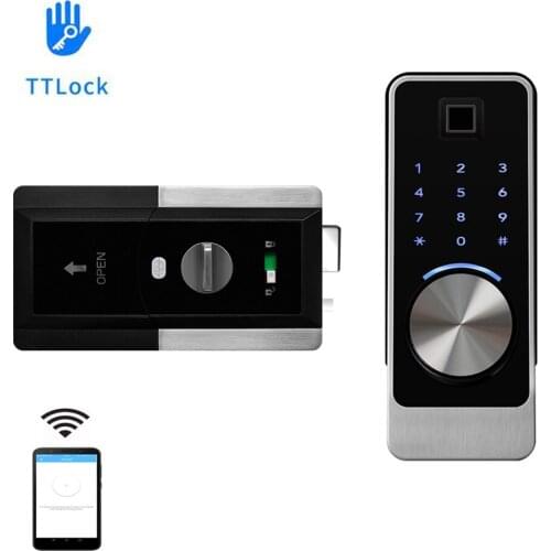 TTLock APP Bluetooth-compatible Remote Control Fingerprint Biometrics Password Card Code Automatic Lock With USB charge port