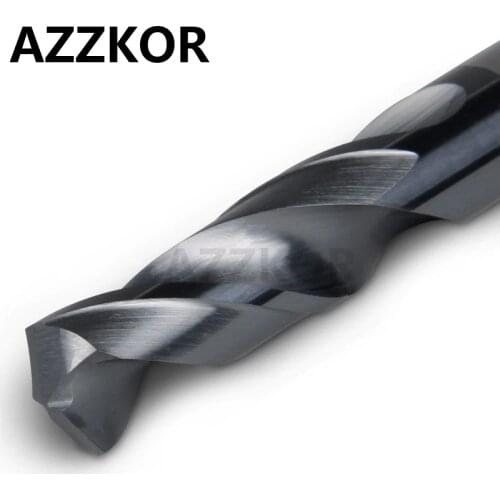 Carbide Alloy 3D Drill Tungsten Steel Super Hard Stainless Twist Bit Straight Handle Solid Interval 0.1mm For CNC Lathe Machine