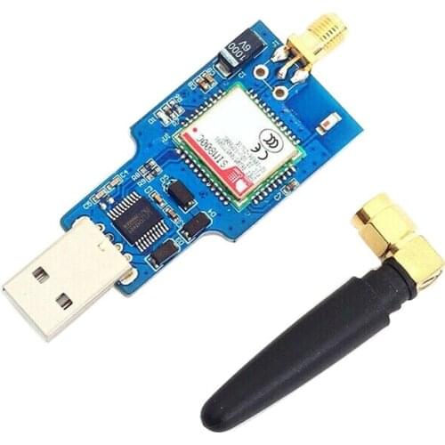 USB to GSM Module Quad-Band GSM GPRS SIM800C Module for Bluetooth SMS Messaging with Antenna
