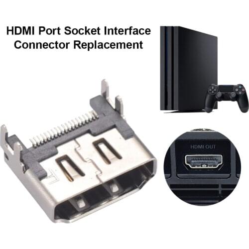 Repair Part HDMI Port Socket Interface Connector Replacement For Sony PS4 Playstation 4 Console Screwdriver Forceful