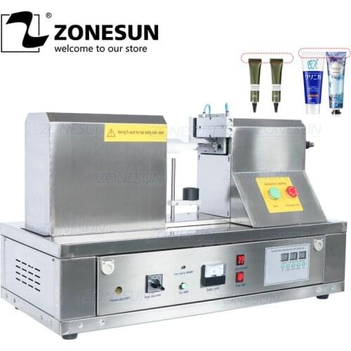 ZONESUN Plastic tube sealing machinery,Ultrasonic soft hose sealer tools composite hose/pipe welding,cosmetic,cream container