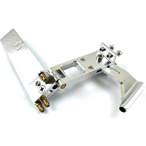 1PC Aluminum Alloy Shaft Kit 110mm Suction Water Rudder Steering Rudders+4mm Shaft Bracket Flexible Shafts Mount for RC CAT Boat