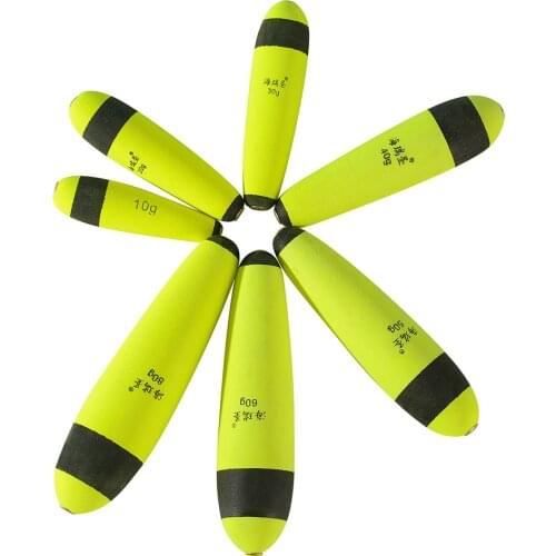 1pc Foam Fishing Float Buoyancy 10g-80g Floating EVA Elastic Boya Rock Fishing Float Buoy Fishing Bobber Boia Flotador Tackle