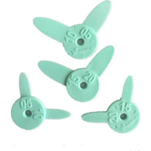 4pcs/Set Dental Rubber Ruler for Measurement of Tooth Slit Teeth Instrument Tool For Dentistry Lab