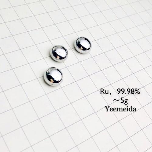 99.98% Ruthenium rare metals ingots High-temperature instrument