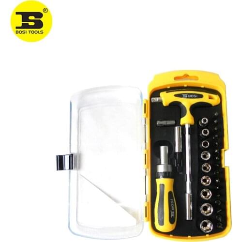 BOSI 29pcs hand tools Sockets Bits Set