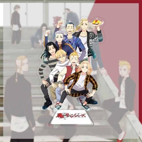 Anime Tokyo Revengers Keychain Manjiro Ken Takemichi Hinata Atsushi Acrylic Stand Figure Collection Model Toy Gifts Cosplay