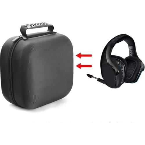 Outdoor Carrying Headphone Case for Logitech G933 Inner Foam Protection for Headset Headphone Gaming Gamer Headphones Box