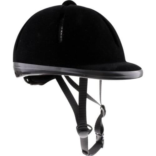 Kids Horse Riding Helmet Velvet Equestrian Rider Safety Head Hat 48-54cm