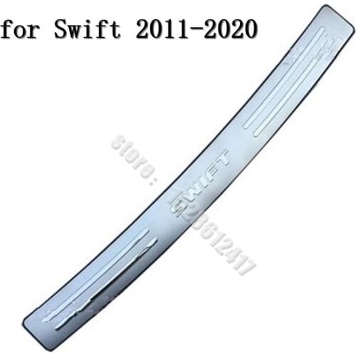 For Suzuki Swift 2006-2020 Car Styling stainless steel sill Rear Door Bumper Protector sill plate rear styling