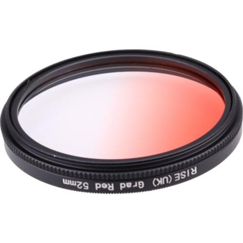 Camera Filter 52mm Gradual red Color lens Filter for Nikon D3100 D3200 D5100 SLR Camera lens