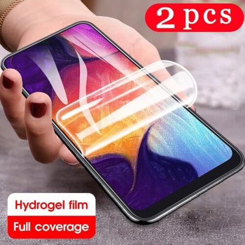 2Pcs for Samsung Galaxy A11 A21 A31 A41 A51 A60 A71 A80 A91 A01 hydrogel film phone screen protector protective film Not glass