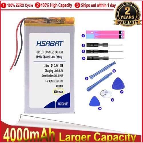 HSABAT 0 Cycle 4000mAh Battery for Launch X431 Pro Auto Diagnostic Tool Replacement Accumulator
