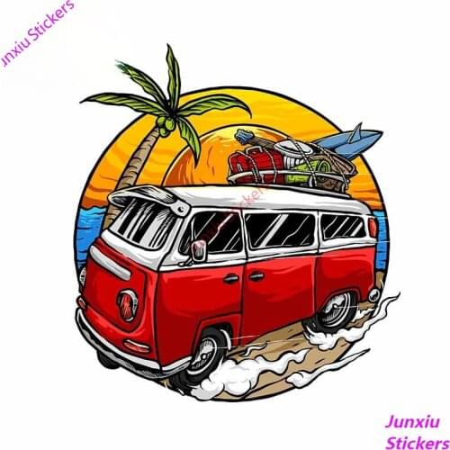 Creative Camper Travel Bumper Car Sticker VAN Windshield Laptop Racing Rally Motorcycle Scratch-Proof RV Car Styling PVC13x12cm