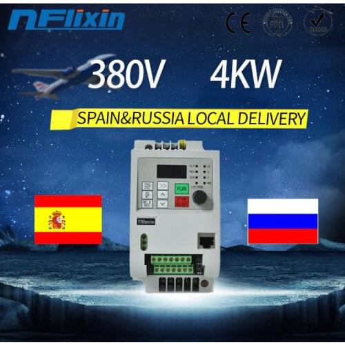 HOT ! NFLIXIN VFD 380 4KW for spain Variable Frequency Drive 3 Phase Speed Controller Inverter Motor VFD Inverter