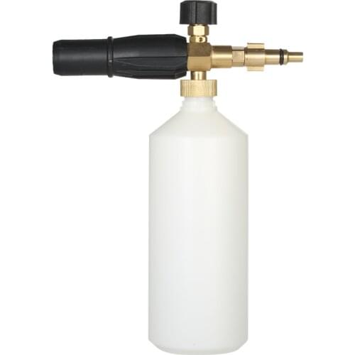 High Pressure Adjustable Snow Foam Lance 1L Bottle Snow Foam Nozzle Injector Soap Foamer for Lavor Pressure Car Washer