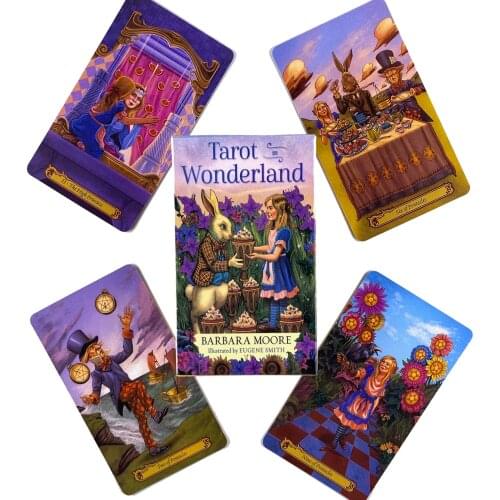 Wonderland Tarot Deck Leisure Party Table Game High Quality Fortune-telling Prophecy Oracle Cards With Guide Book