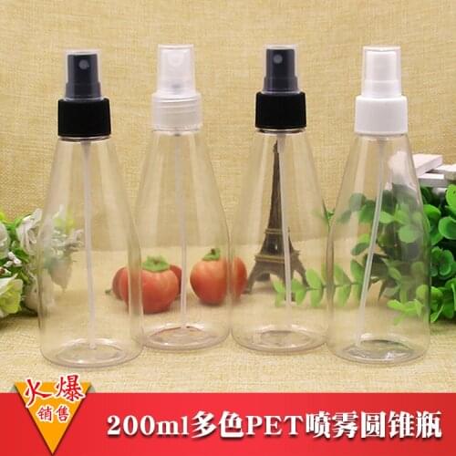 200ml Transparent Cone PET Spray Bottle Plastic Bottle Dispensing Spray Bottle 10PCS/LOT