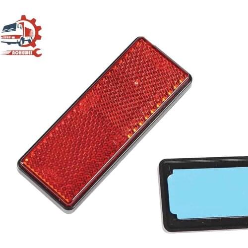 AOHEWEI 1PC Self Adhesive Reflectors Rectangular Safety Mark Signal Strip Rear Position for Car Cycle Carriers Fence Gate Post
