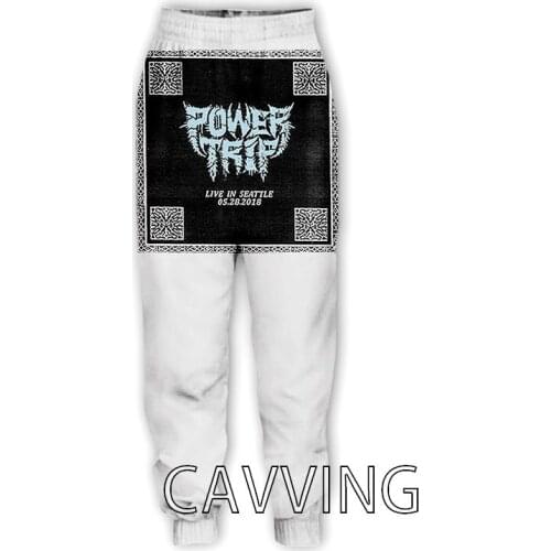 CAVVING 3D Printed POWER TRIP Band Casual Pants Sports Sweatpants Straight Pants Sweatpants Jogging Pants Trousers
