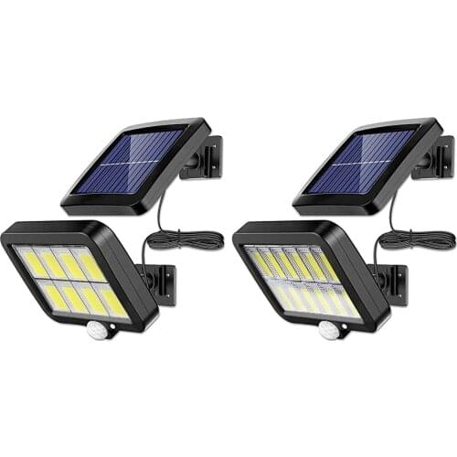 LED Outdoor Solar Garden Yard Lamp Waterproof PIR Motion Sensor Wall Light Courtyard Porch Fence Driveway Street Decoration Lamp