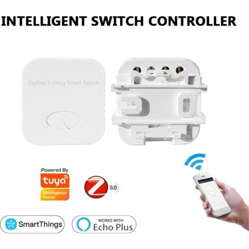 Tuya ZigBee 3.0 Dual Relay Module Wifi DIY MINI Switch Two Way Power Metering 2 Gang/Way Switch Timing Smart Home Smart Life APP