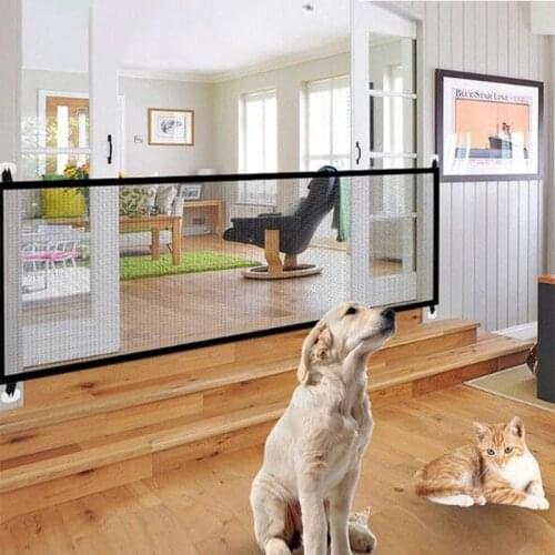 Pet Fence Gate Dog Car Isolation Net Elastic Travel Safety Barrier Mesh Small Dogs Portable Anti-collision Mesh Pets Supplies