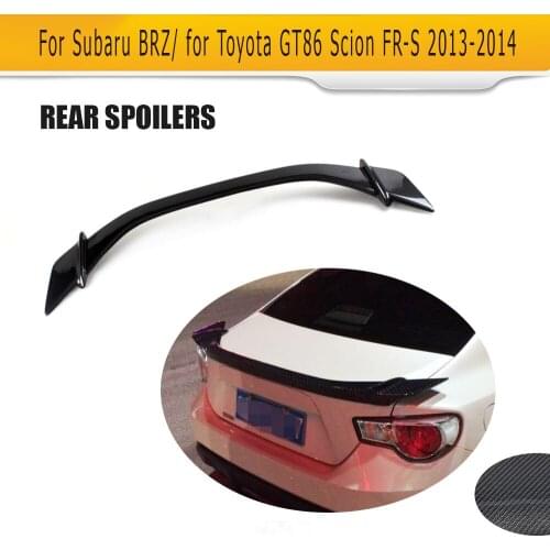 Carbon Fiber Rear Trunk Boot Spoiler Lip Wing for Subaru BRZ for Toyota GT86 For Scion FR-S 2013 2014
