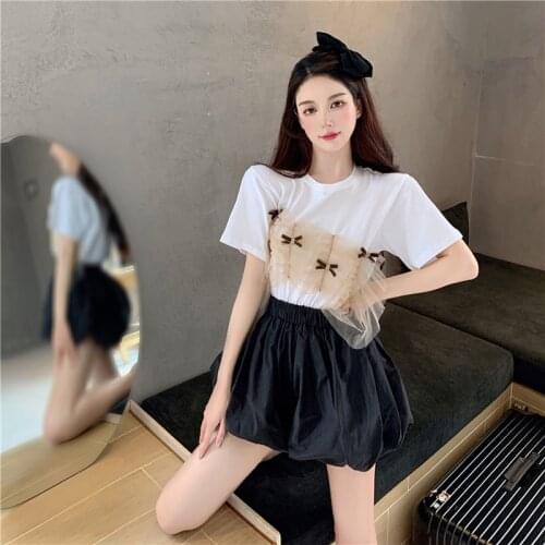T-shirt Female New Spring Style Design Sense Niche White Shirt Thin Short-sleeved Round Neck Top