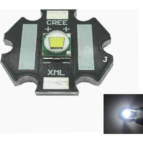 10pcs Cree XLamp XML U2 10W LED Emitter Cold White 6500K Color + 20mm Star Base PCB