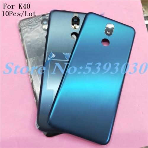 10Pcs/Lot Original 5.7 inches Battery Back Cover For LG K40 Back Battery Cover Rear Door Housing Case With Logo
