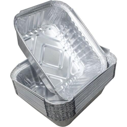 10pcs Disposable BBQ Drip Pans Aluminum Foil Grease Drip Pans Recyclable Grill Catch Tray For Weber Outdoor Supplies