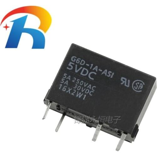 100% new original G6D-1A-ASI-5VDC Omron relay G6D-1A-ASI DC5V