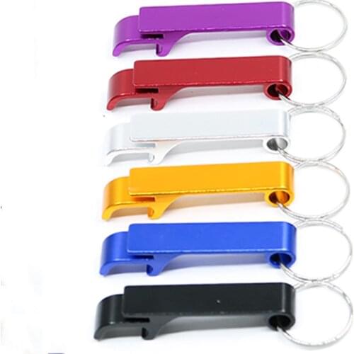 2020 Popular Aluminum Openers Key Chain Keychain Ring Beer Bottle Can Opener Beverage Aluminum Openers Key Chain Keychain