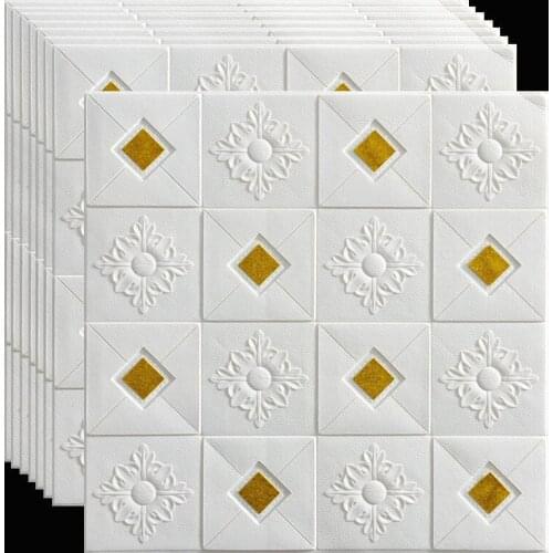 3D Wall Stickers Ceiling Roof Decoration Wallpaper Living Room TV Background PVC Self-adhesive Contact Paper Wall Decor Panel