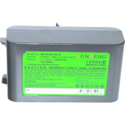 XunNeng 215681 215866-01/02 Battery for Dyson V8 V8 Animal V8 Absolute V8 range V8 Animal Exclusive V8 Absolute Cord