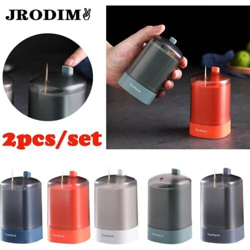 Automatically Pops Up Toothpick Box Living Room Dining Room Kitchen Toothpick Storage Box Home Hotel Restaurant Storage Tools