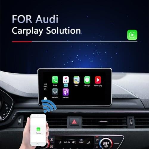 Wireless Apple Carplay Android Auto multimedia AirPlay Interface video Box adapter for Audi wireless car play