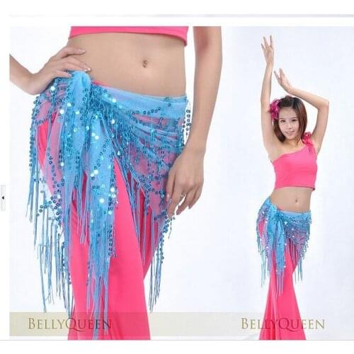 Sequins Shinning Beautiful Belly Dance Belly Dance Accessories Triangle Coin Hip Scarf Waist chain 5pcs/lot